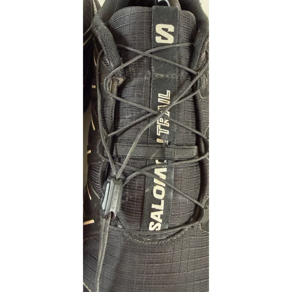 Salomon Speedcross Peak Men's 12 Black Trail Running Hiking Shoes 475145
